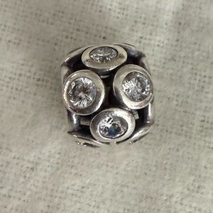 Authentic Pandora Sterling Silver Charm Bead